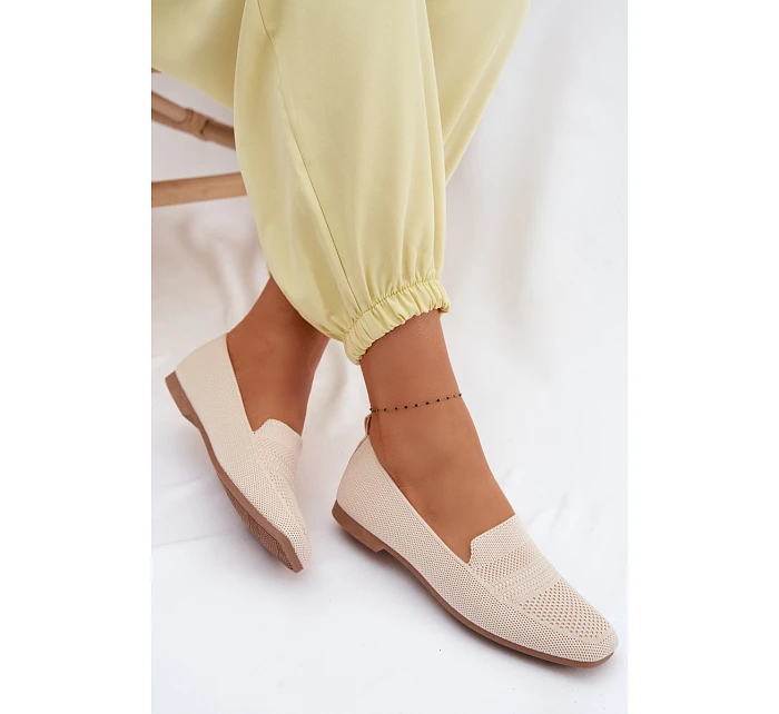 Dámské látkové mokasíny světle béžové Dorielle