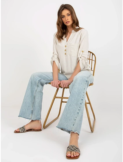 Košile WN KS model 18434727 světle béžová - FPrice