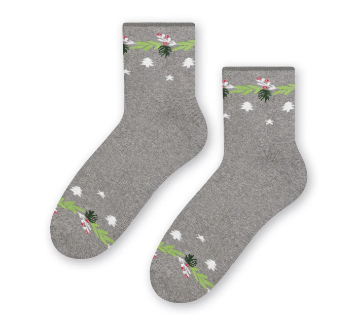 Ponožky 123-032 Melange Grey - Steven Ponožky 123-032 Melange Grey - Steven