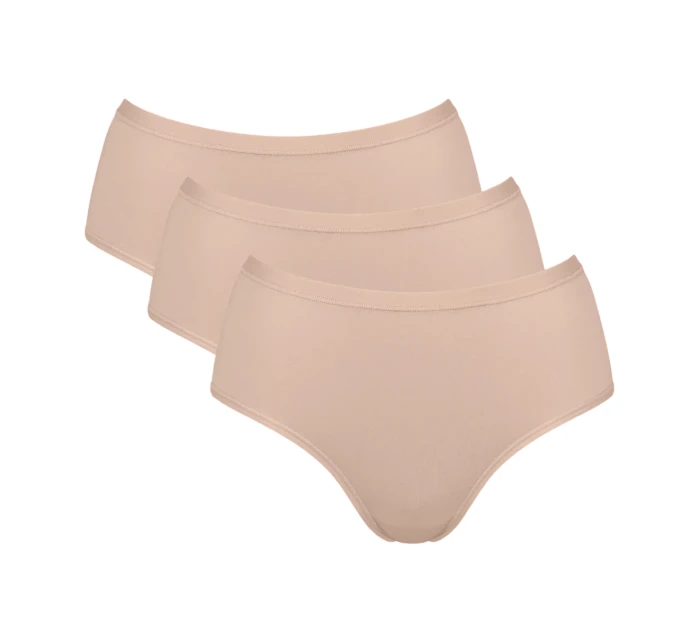 Dámské kalhotky GO Daily Cotton Midi 3P - BROWN - béžové 00LZ - SLOGGI Dámské kalhotky GO Daily Cotton Midi 3P - BROWN - béžové 00LZ - SLOGGI