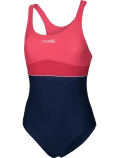 Dětské plavky model 17053849 tmavě modré a růžové plavky - Aqua-Speed