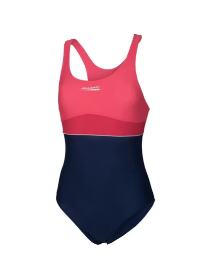 Dětské plavky model 17053849 tmavě modré a růžové plavky - Aqua-Speed Dětské plavky model 17053849 tmavě modré a růžové plavky - Aqua-Speed