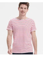 SOL'S Miles Men Pánské pruhované tričko model 22521457 white/red SOL'S Miles Men Pánské pruhované tričko model 22521457 white/red