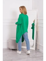 Oversize halenka s potiskem světle zelená