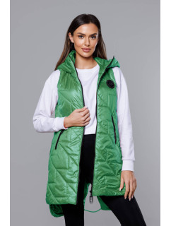 Zelená prošívaná dámská vesta model 18016204 - S'WEST