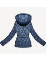 Světle modrá lehká dámská bunda s kapucí model 21301372 - MINORITY