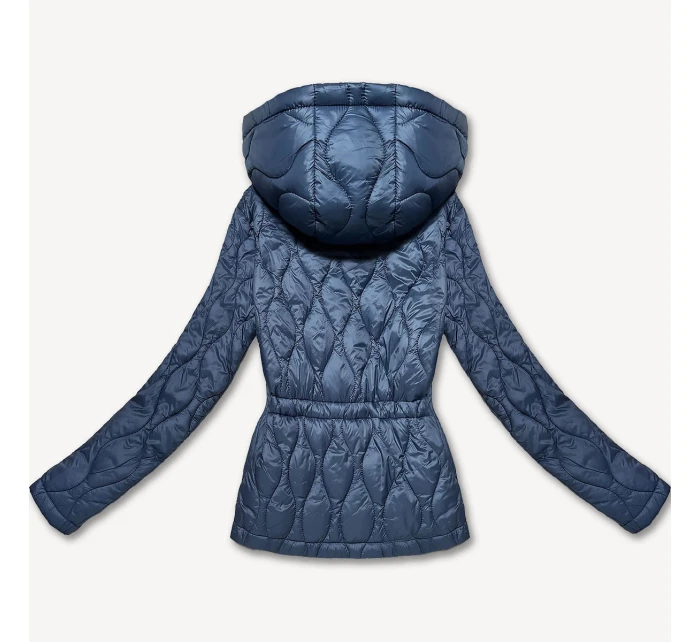 Světle modrá lehká dámská bunda s kapucí model 21301372 - MINORITY