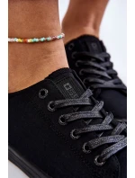 Dámské hladké nízké tenisky Big Star model 21608603 Černá - Big Star Shoes Dámské hladké nízké tenisky Big Star model 21608603 Černá - Big Star Shoes