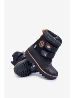 Dětské Sněhové Boty Na Suchý Zip Lee Cooper LCJ-24-44-2865K Černé