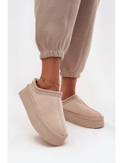 Dámské sněhule s výšivkou světle béžové Pristina Dámské sněhule s výšivkou světle béžové Pristina