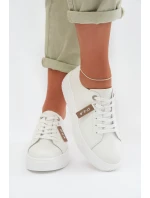 Dámské tenisky z přírodní kůže model 22027794 bílé - D&A