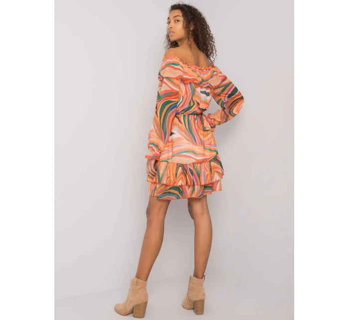 Šaty DHJ SK oranžová model 16283480 - FPrice Šaty DHJ SK oranžová model 16283480 - FPrice