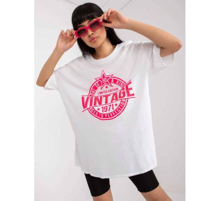 Tričko DHJ TS 6862.24X bílá a růžová