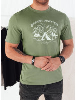 Pánské tričko s potiskem, zelené Dstreet RX5414