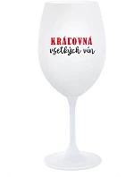 KRÁĽOVNÁ VŠETKÝCH VÍN - biely pohár na víno 350 ml