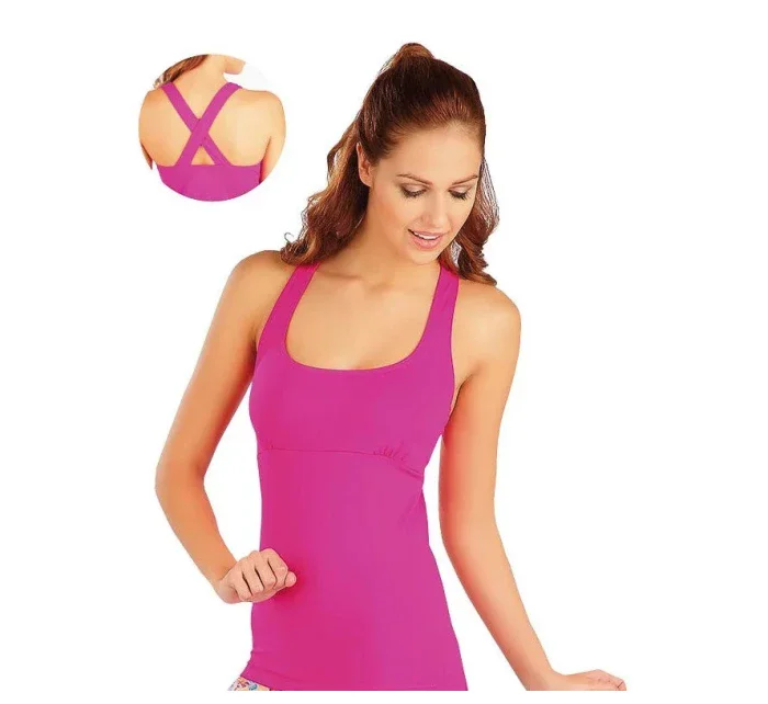 Dámské růžové sportovní tílko model 17143849 - Litex Dámské růžové sportovní tílko model 17143849 - Litex