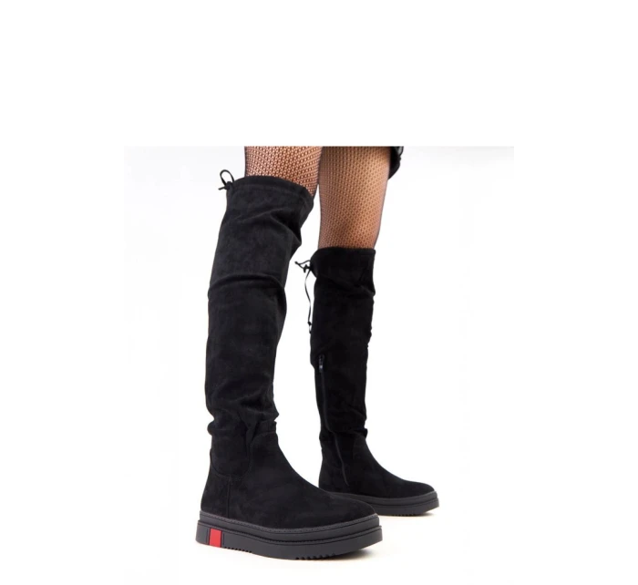 Dámské vysoké kozačky Černá model 21774591 - Inello