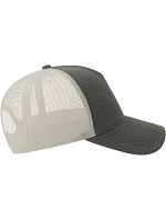 Atlantis Headwear Rapper Cotton-S 5 panelová Trucker kšiltovka 33.0260 grey melange/white Atlantis Headwear Rapper Cotton-S 5 panelová Trucker kšiltovka 33.0260 grey melange/white