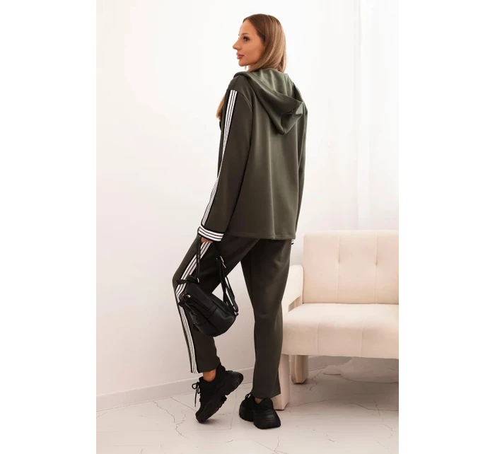 Dámský komplet s s a sako khaki model 21234223 - K-Fashion