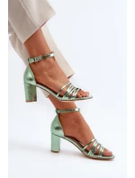 Sandály Na Podpatku S Pásky Černé Enitia Sandály Na Podpatku S Pásky Černé Enitia