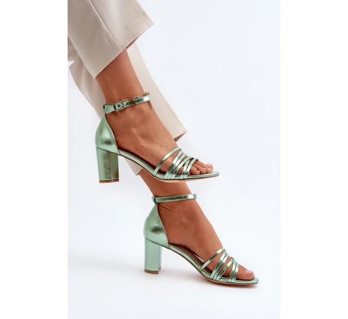 Sandály Na Podpatku S Pásky Černé Enitia Sandály Na Podpatku S Pásky Černé Enitia