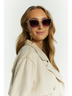 Sluneční brýle Monnari Accessories s módním tvarem béžové barvy