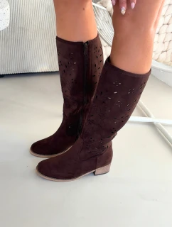 Ažurové kozačky  model 222525 Step in style