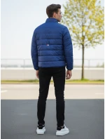 FashionStreet pánská tmavě modrá prošívaná bunda TX4446 FashionStreet pánská tmavě modrá prošívaná bunda TX4446