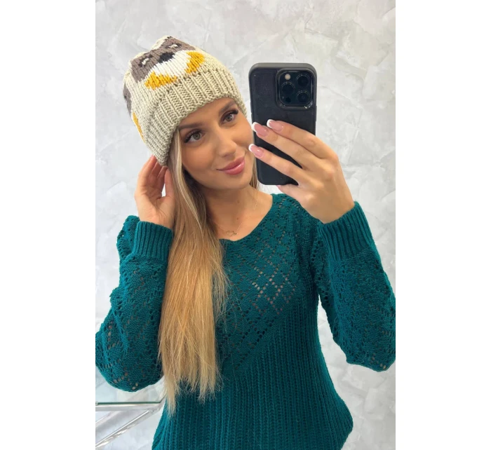 Dámská čepice Ofelia K349 beige Dámská čepice Ofelia K349 beige