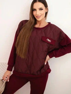 Dámský souprava z viskózy s mikinou a kalhotami model 21439236 - K-Fashion