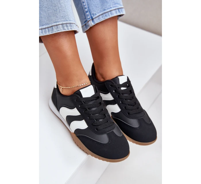 Klasické Dámské Tenisky Z Eko Kůže Černé model 21683302 - Boto