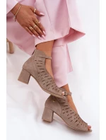 Dámské Semišové Boty Na Podpatku Maciejka Tmavě Béžové 06893-10 Dámské Semišové Boty Na Podpatku Maciejka Tmavě Béžové 06893-10