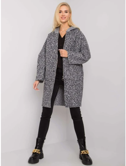 Dámský kabát TW CZ BI tmavě šedý model 15928442 - FPrice Dámský kabát TW CZ BI tmavě šedý model 15928442 - FPrice