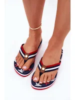 Dámské žabky na klínku Big Star – tmavě modré Dámské žabky na klínku Big Star – tmavě modré