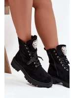 Dámské workery s krystaly Rosira – černé