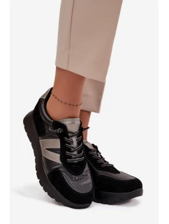 Dámské tenisky na platformě Vinceza – černé