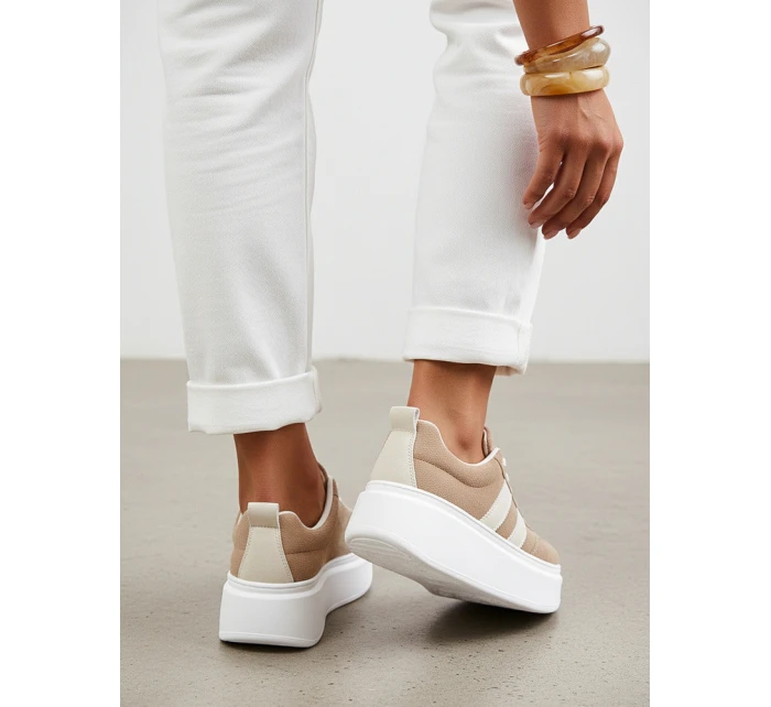 FashionStreet béžové dámské tenisky ZY1377