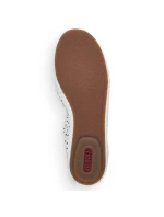 Kožená pohodlná polobotka W model 22033618 bílá - Rieker Kožená pohodlná polobotka W model 22033618 bílá - Rieker