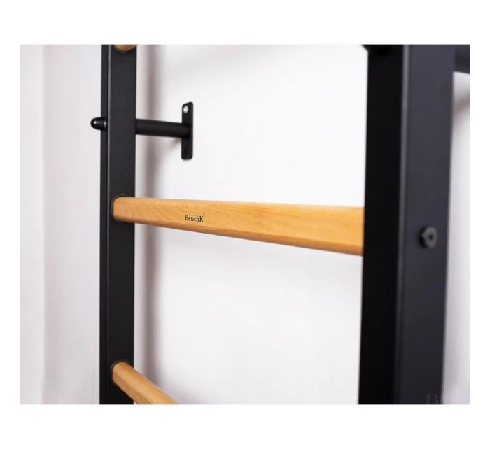 DŘEVĚNÝ KOVOVÝ GYMNASTICKÝ ŽEBŘÍK S HRAZDOU BENCHK 221B