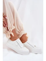 Dámské Krajkové Tenisky Big Star RR274747 Bílé