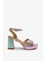 Dámské sandály na vysokém podpatku D&A Multicolor Dámské sandály na vysokém podpatku D&A Multicolor