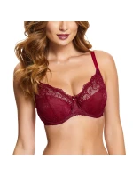 Dámská podprsenka Leila 0091 Bordó - Kostar Dámská podprsenka Leila 0091 Bordó - Kostar