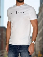 Pánské tričko s potiskem bílé model 21987944 - Dstreet Pánské tričko s potiskem bílé model 21987944 - Dstreet