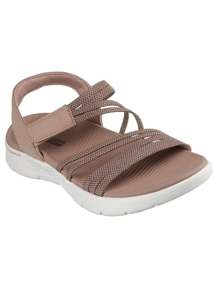 Dámské sandály Skechers GO WALK FLEX SANDAL EMMA 141473 TAN Dámské sandály Skechers GO WALK FLEX SANDAL EMMA 141473 TAN