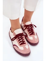 Dámské Kožené Tenisky model 21703133 Béžové - Zazoo