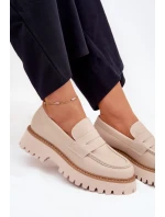 Dámské Mokasíny Na Platformě A Plochém Podpatku Big Star model 21705316 Béžové - Big Star Shoes