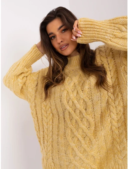 Sweter AT SW  jasny żółty model 19011781 - FPrice