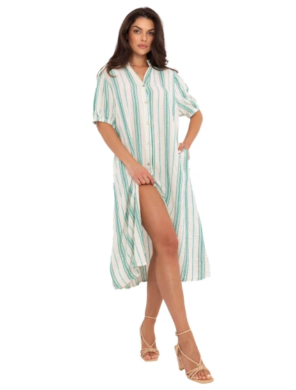 Šaty TW SK BI 2451.84 bílá zelená Šaty TW SK BI 2451.84 bílá zelená