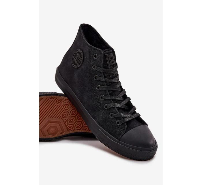 Pánské zateplené tenisky z ECO kůže Big Star HI-POLY SYSTEM – černé Pánské zateplené tenisky z ECO kůže Big Star HI-POLY SYSTEM – černé