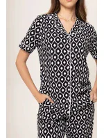 Dámské pyžamo 180/158 černobílé - Karol Dámské pyžamo 180/158 černobílé - Karol